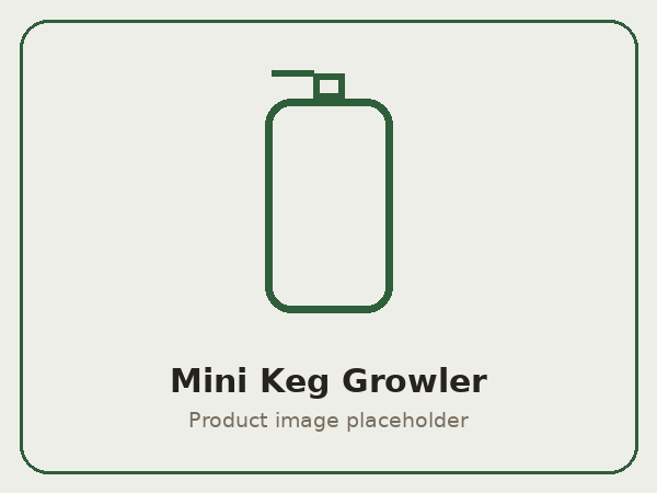 Pressurized Mini Keg Growler (64 oz / 128 oz)